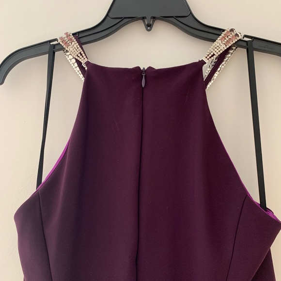 Betsy & Adam fit and flare purple/eggplant dress - Picture 7 of 8